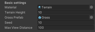 Terrain Settings - Demo version