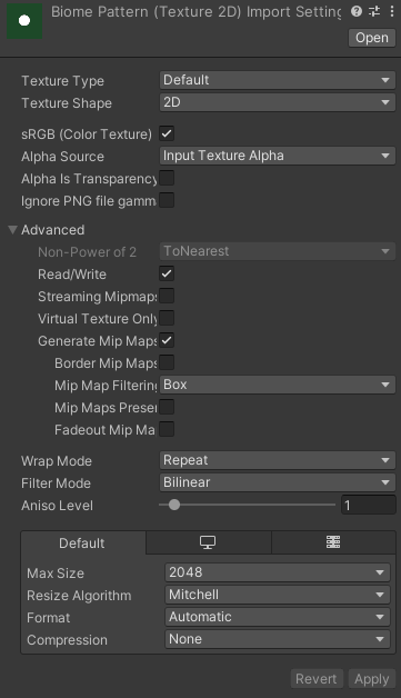 Texture Import Settings