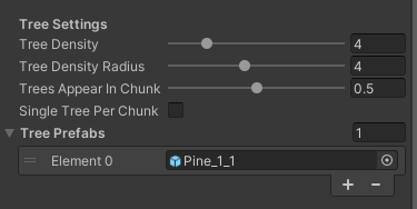 Tree Settings